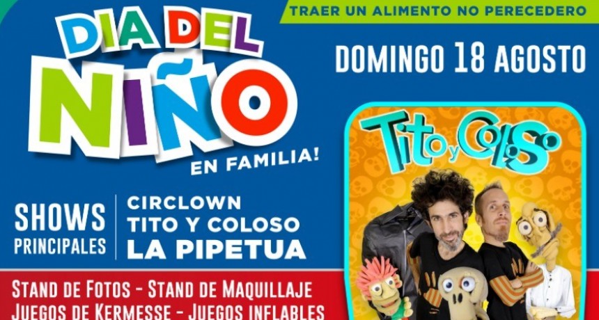 Gran festejo por el Día del Niño en el Puerto de Ramallo