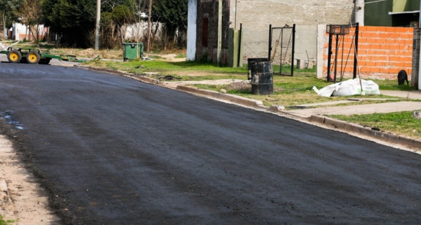 Tramo final de la obra en el barrio La Buena Moza