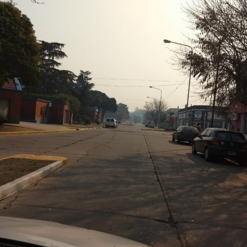 Ramallo sufre el efecto del humo