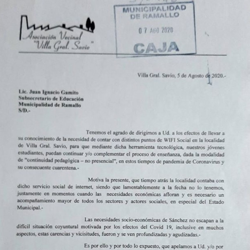 Piden Wi-Fi Social en VGS