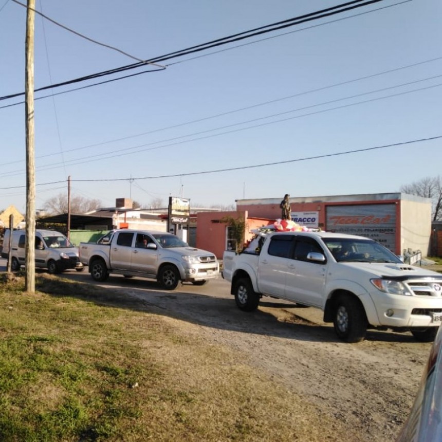 Caravana de San Roque, patrono de la Salud por las calles de Villa Ramallo