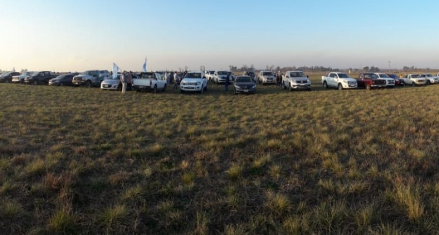 En Ramallo la protesta se realizó en la ruta 9