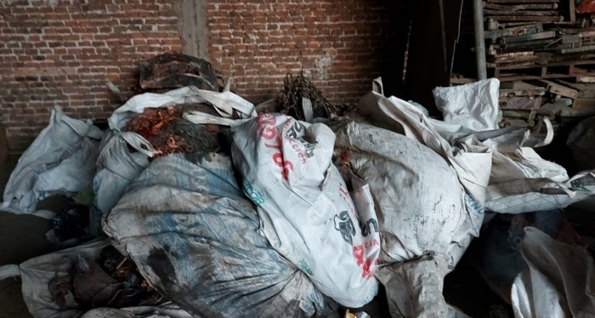 Millonario secuestro de cables de cobre