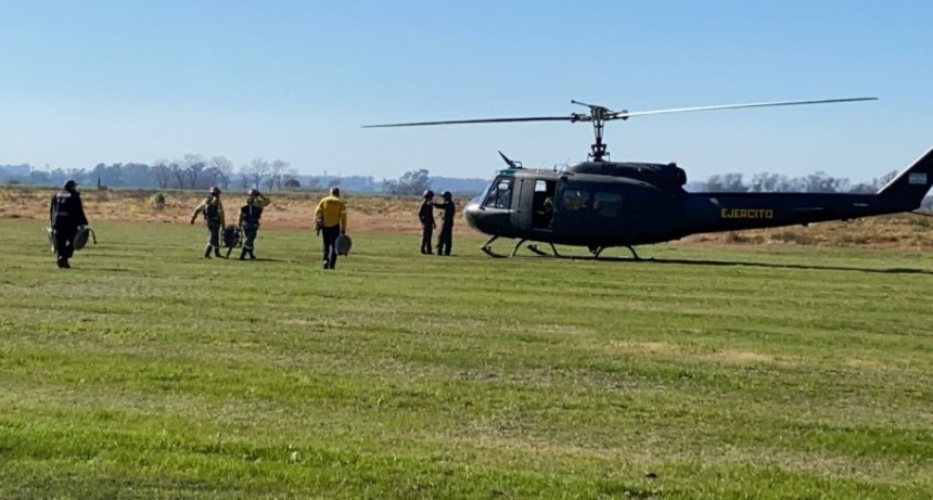 Tras la denuncia del municipio de San Nicolás comenzaron el operativo contra los incendios