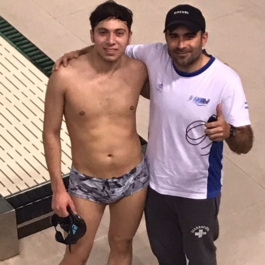 Buena participación de Faustino Stoccafisso en el Nacional de natación   