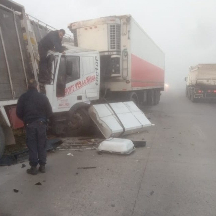 Accidente en el camino a Villa General Savio