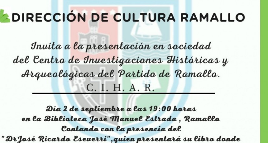 Presentan el Centro de Investigaciones Históricas y Arqueológicas del partido de Ramallo