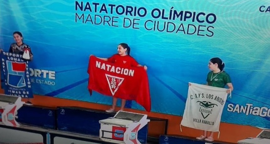 Podio para Pía Pasquali en el Nacional de Natación  