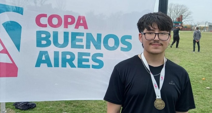Medallas de oro y plata para Lionel Quiroz en la Copa Buenos Aires de Atletismo