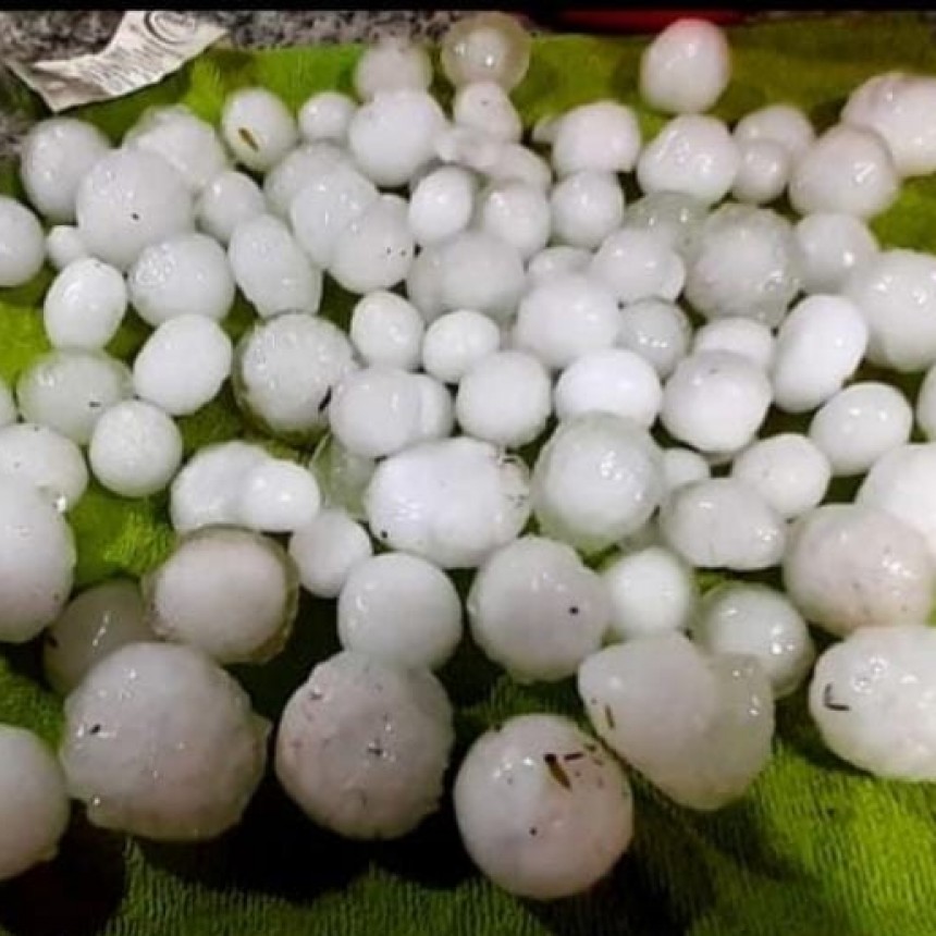 Una fuerte tormenta de granizo golpeó al norte bonaerense