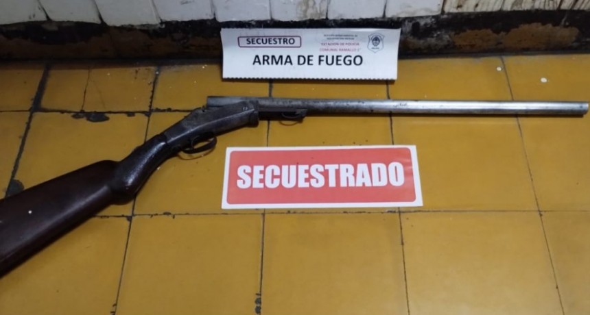 Un conflicto familiar derivó en la aprehensión por tenencia ilegal de arma y lesiones mutuas