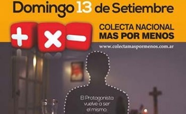 Este fin de semana se realiza la Colecta Más por Menos
