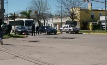 Accidente en Savio y San Martín