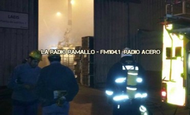 Villa General Savio: Incendio en una fabrica