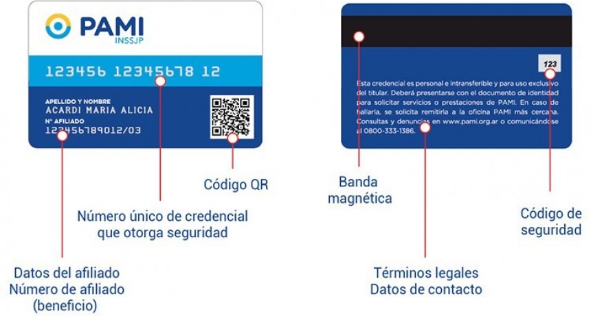 Nueva credencial de PAMI