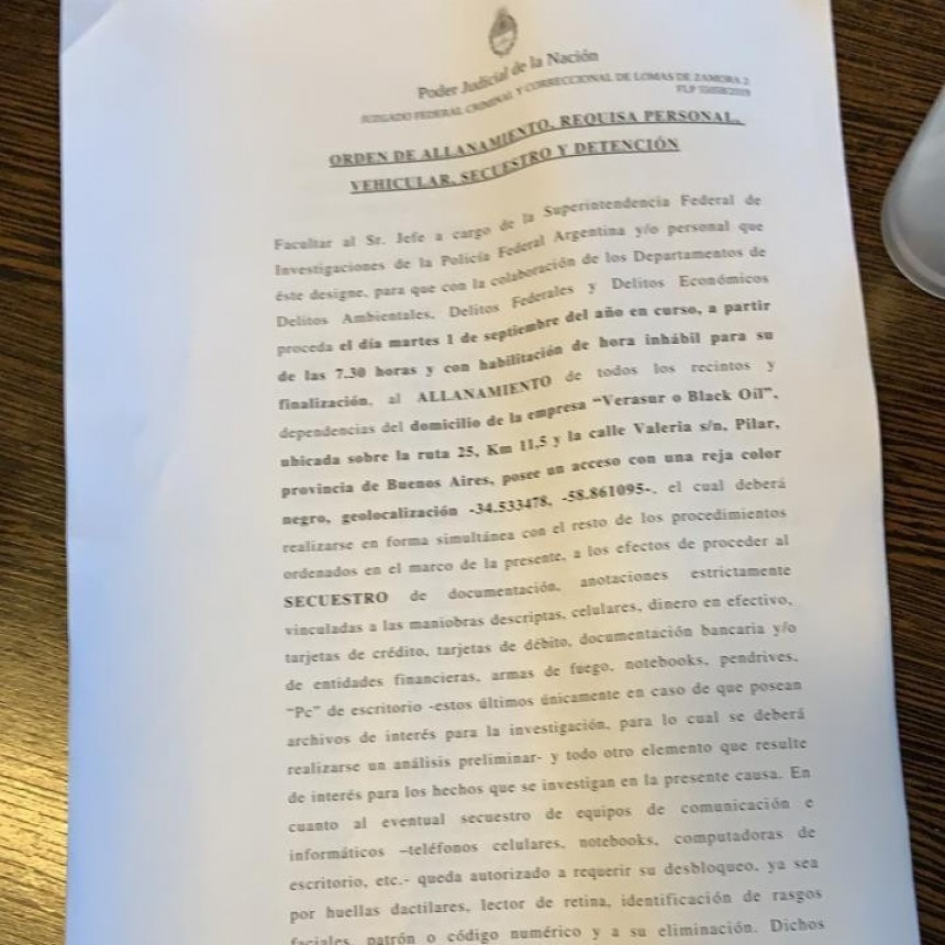 2 ramallenses entre los 21 detenidos por causa relacionada al robo a gran escala de petróleo de un oleoducto de YPF