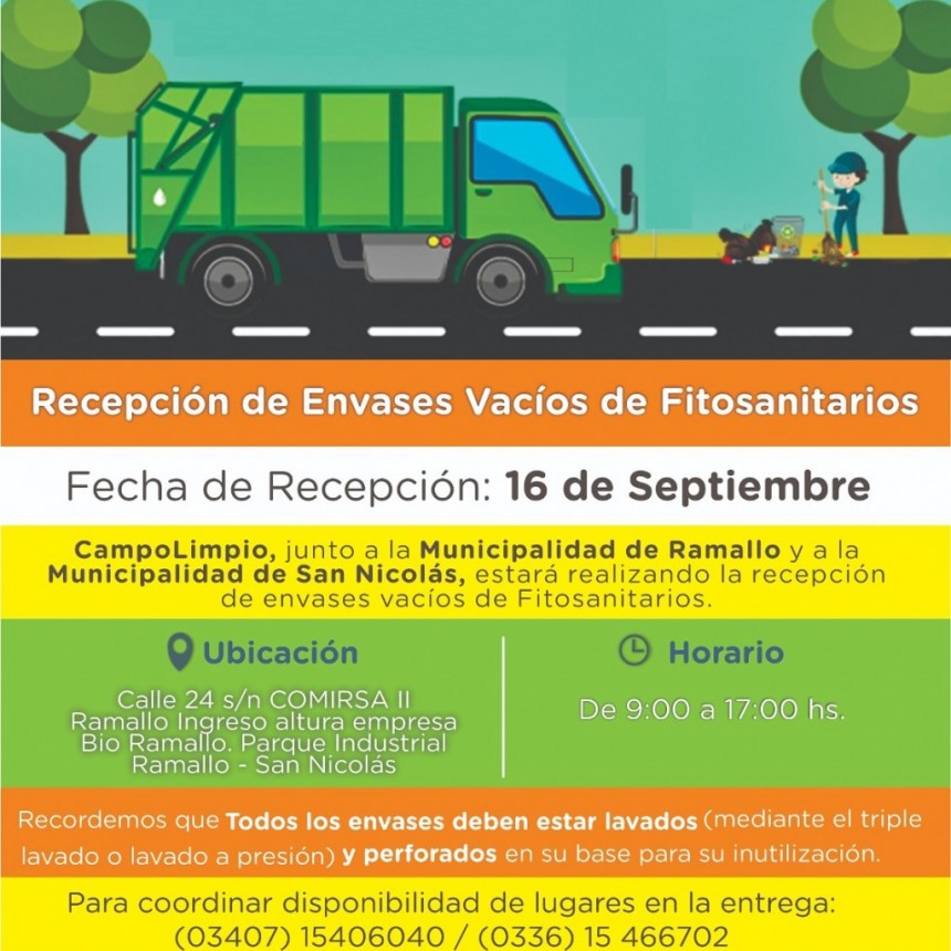 Recolección de envases de agroquímicos