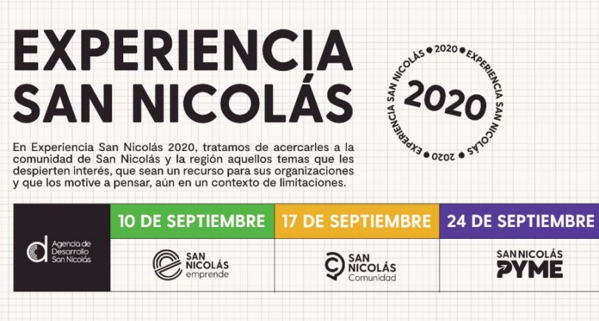 Se viene “Experiencia San Nicolás”, un evento online para pensar la ciudad y la región a partir de la pandemia