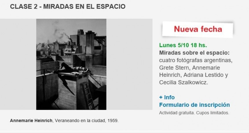 Por cupos agotados: nuevas fechas para los encuentros de Fotografía de Ternium y Fundación PROA.