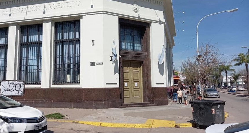 El Banco Nación permanecerá cerrado