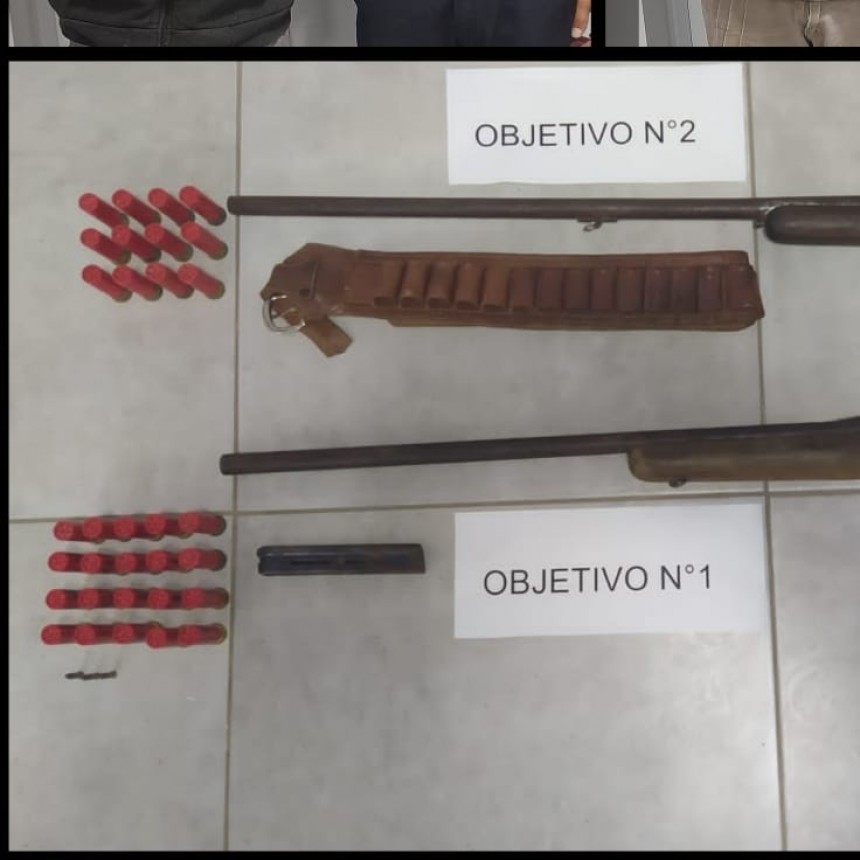 Dos sujetos fueron detenidos por amenazas calificadas