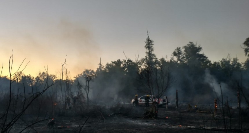 La lluvia dio una tregua a la intensa actividad que tuvieron que desarrollar los bomberos voluntarios
