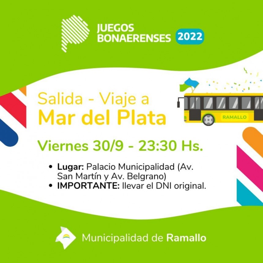Esta noche la delegación de Ramallo partirá hacía Mar del Plata para disputar la final de los Bonaerenses