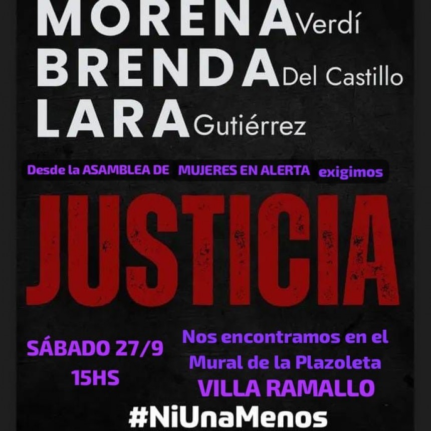 Mujeres de Villa Ramallo marchan por justicia en el triple femicidio que conmociona al país