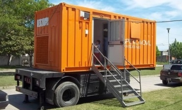Trailer Sanitario de la Provincia de Buenos Aires presente en Ramallo