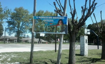 Destruyen un cartel del Frente Progresista en Villa General Savio