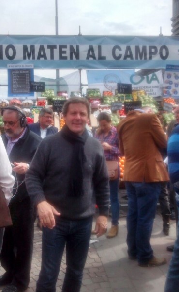 Berdini participó de la protesta en el obelisco
