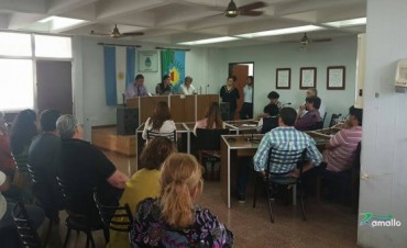 La senadora Macha visitó Ramallo