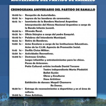 Todo listo para celebrar un nuevo aniversario