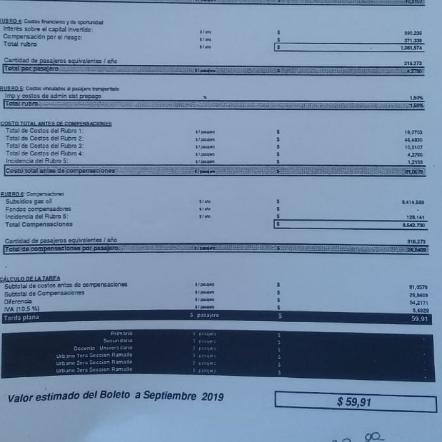 La empresa 500 pide aumentar el boleto del transporte local a $60 pesos