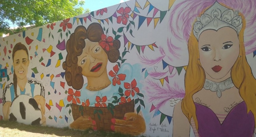 Se inauguró el mural “Ellas no estaban pintadas”