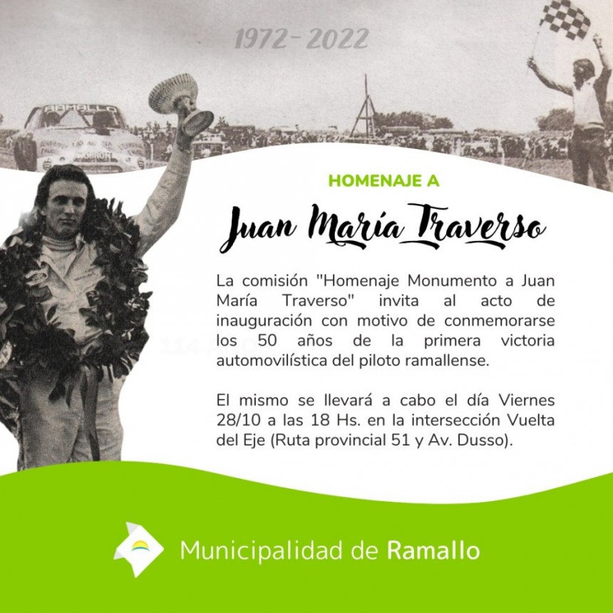 Se inaugura la escultura del “Flaco” de Ramallo