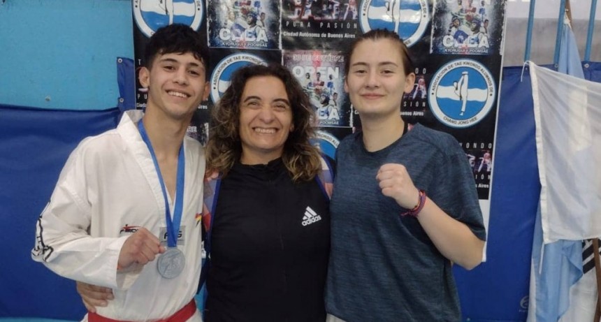 Constanza Gilliard y Matías Parciasepe clasificaron al Nacional de Taekwondo  