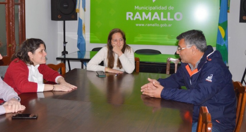 El Intendente Gustavo Perie se reunió con Cecilia Giammaria para analizar la continuidad de las obras