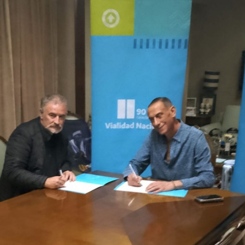 Mauro Poletti gestionó la pavimentación de la Ruta 1001