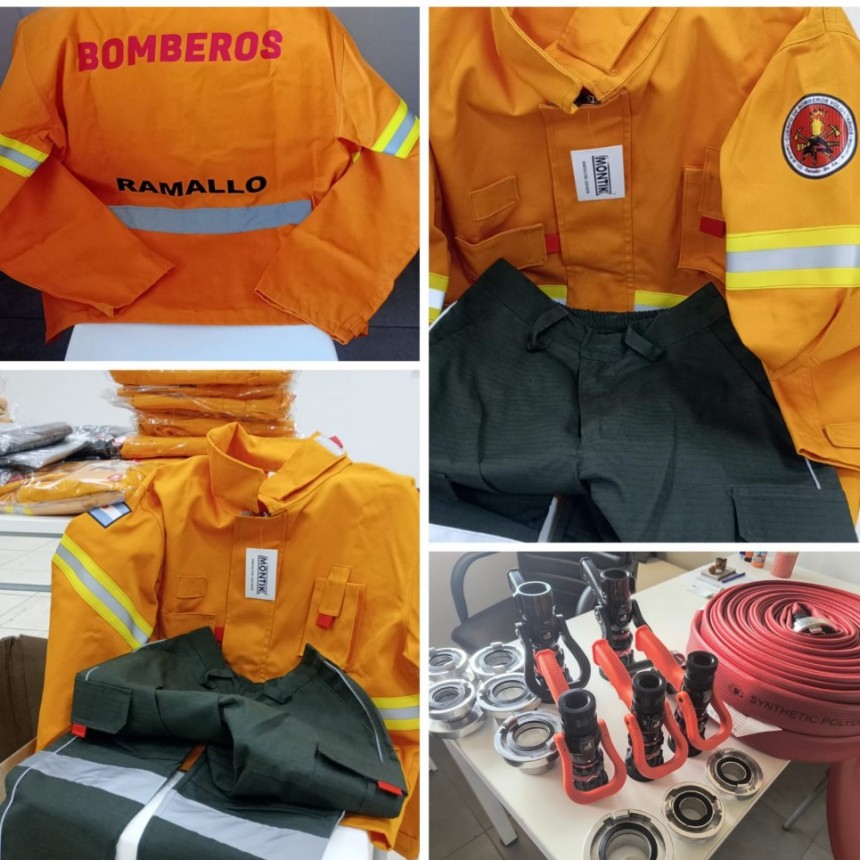 Bomberos Voluntarios de Ramallo se equipan para enfrentar incendios forestales