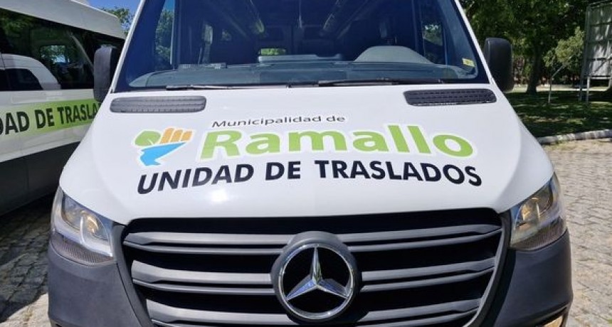 LA MUNICIPALIDAD DE RAMALLO INCORPORÓ UNA NUEVA TRAFFIC PARA TRASLADOS DE PASAJEROS