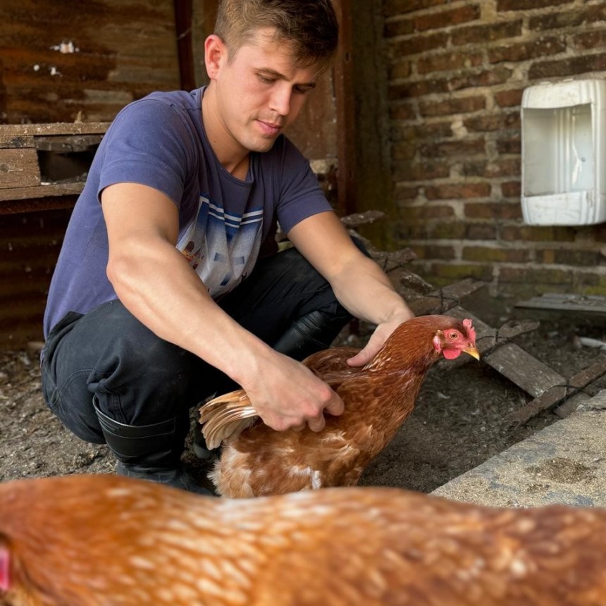 En Pérez Millán, un joven impulsa un proyecto avícola basado en bienestar animal y calidad