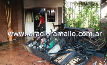 Se incendió un galpón en Villa Ramallo
