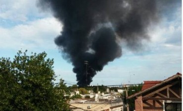  Bomberos Voluntarios de Ramallo presente en el siniestro de Atanor