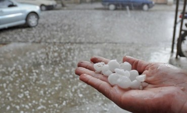 Primero el viento y luego el granizo