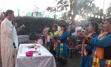 Celebración de la Fiesta de la Virgen de Copacabana en Villa Ramallo