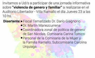 Charla sobre violencia de género