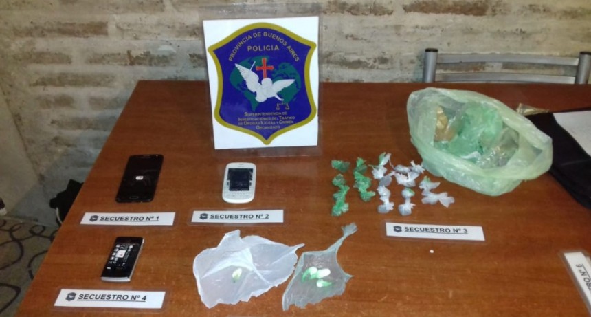 Operativo y secuestro de drogas