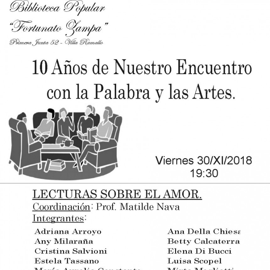 El taller literario cumple 10 años