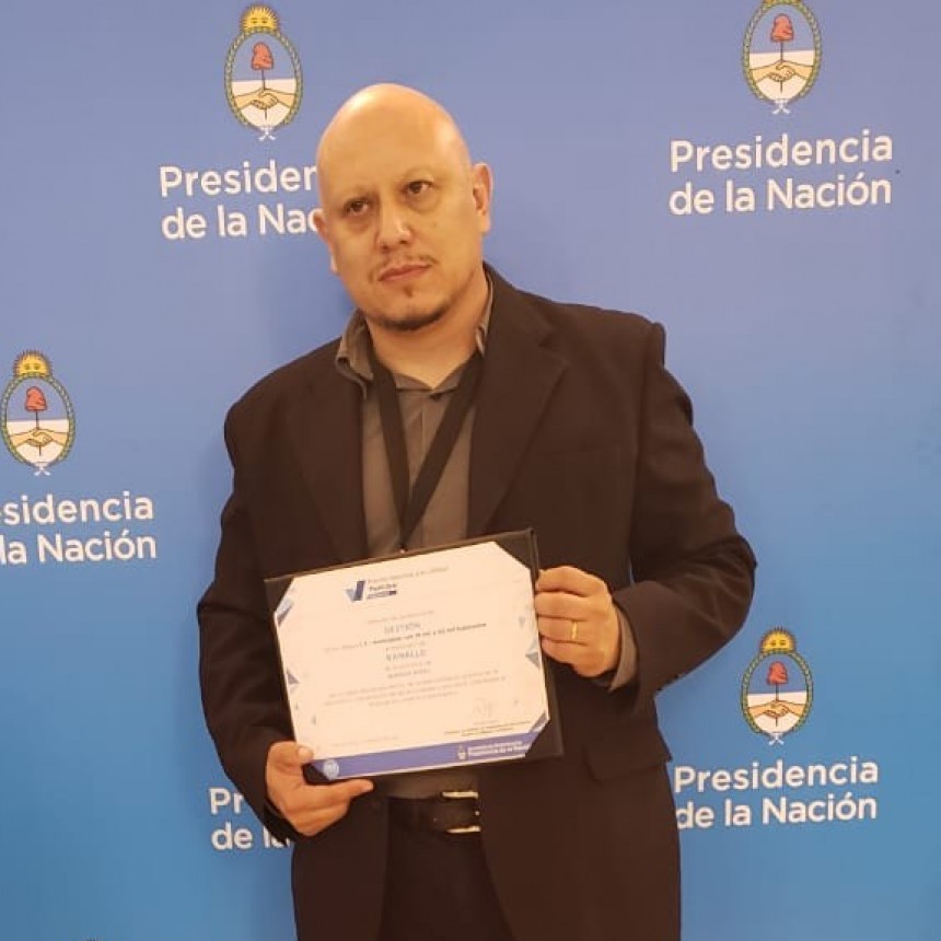 Distinción para el Ingeniero Montivero por la labor desarrollada al frente de la Subsecretaría de Modernización municipal